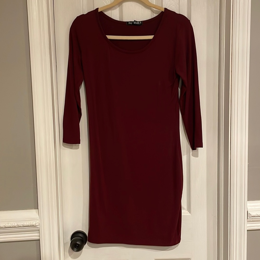 Quarter Sleeve Tshirt Dress